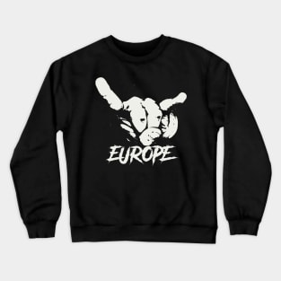 europe horn sign Crewneck Sweatshirt